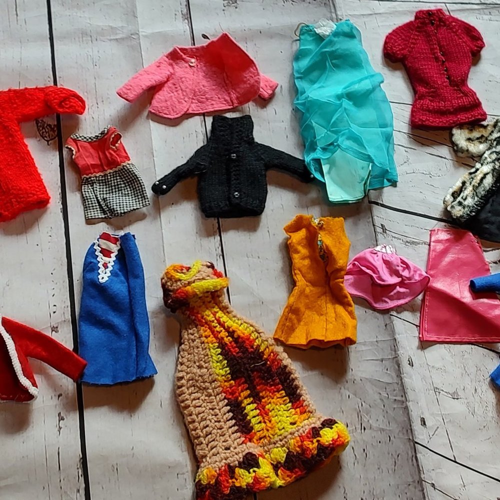 Lot Of 18 Handmade Barbie Clothes
